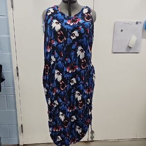 Lane Bryant Blue Floral Maxi Dress